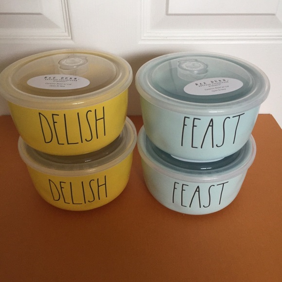 ❤️New Rae Dunn Delish&Feast food bowl container ❤️